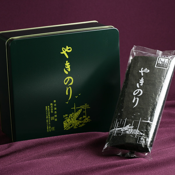 田庄やきのり10帖缶入セット(1帖あたり1200円の商品)